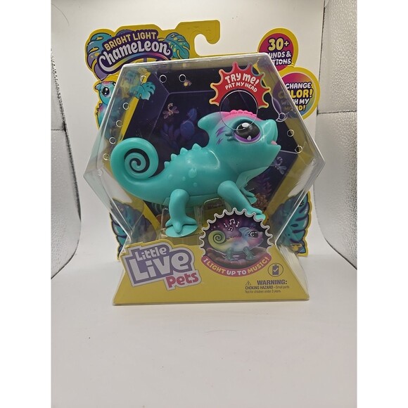 LITTLE LIVE PETS BRIGHT LIGHT CHAMELEON SUNNY LIGHT UP SOUNDS - Picture 1 of 5